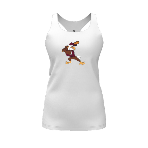 [FT0TRBWH-FYS-LOGO2] Decker Racerback Tank Top (Female Youth S, White, Logo 2)