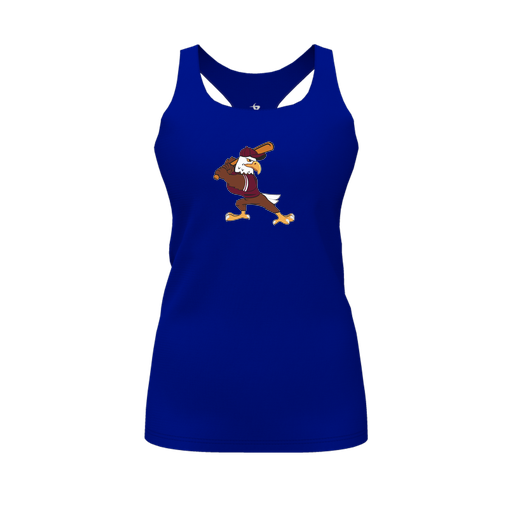 [FT0TRBRY-FYS-LOGO2] Decker Racerback Tank Top (Female Youth S, Royal, Logo 2)