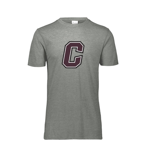 [FTSCUBGY-AS-LOGO1] Decker Men's Tri-Blend T-Shirt - Short Sleeve (Adult S, Gray, Logo 1)