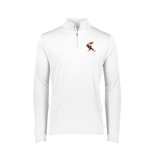 [FTLQFLWH-FAXS-LOGO2] Decker Women's Flex-Lite 1/4 Zip Shirt (Female Adult XS, White, Logo 2)