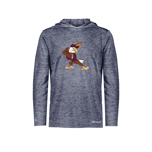 [FOLHCGNV-AS-LOGO2] Decker Men's Charge Hoodie (Adult S, Navy, Logo 2)