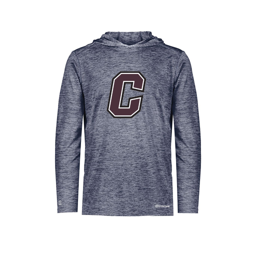 [FOLHCGNV-YS-LOGO1] Decker Youth Charge Hoodie (Youth S, Navy, Logo 1)