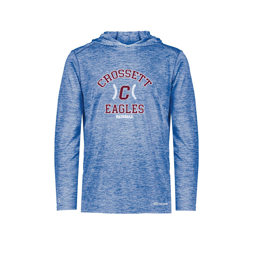 [FOLHCGRY-YS-LOGO3] Decker Youth Charge Hoodie (Youth S, Royal, Logo 3)