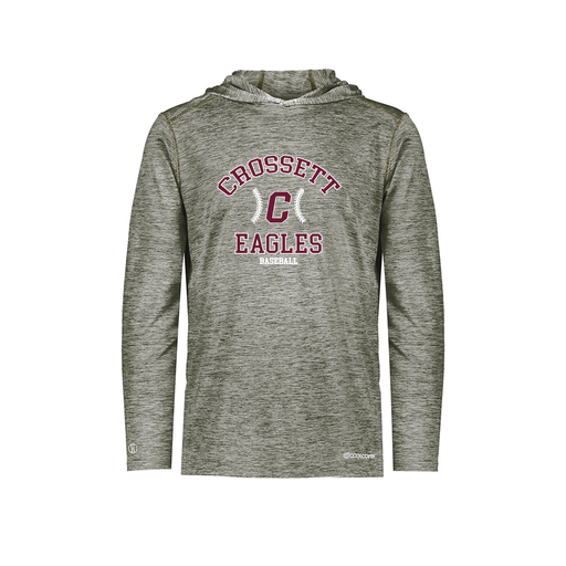 [FOLHCGGY-YS-LOGO3] Decker Youth Charge Hoodie (Youth S, Gray, Logo 3)