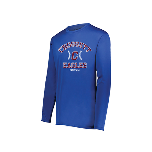 [222822.060.XS-LOGO3] Men's LS Smooth Sport Shirt (Adult XS, Royal, Logo 3)
