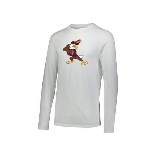 [FTLCUBWH-YS-LOGO2] Decker Youth Tri-Blend T-Shirt - Long Sleeve (Youth S, White, Logo 2)