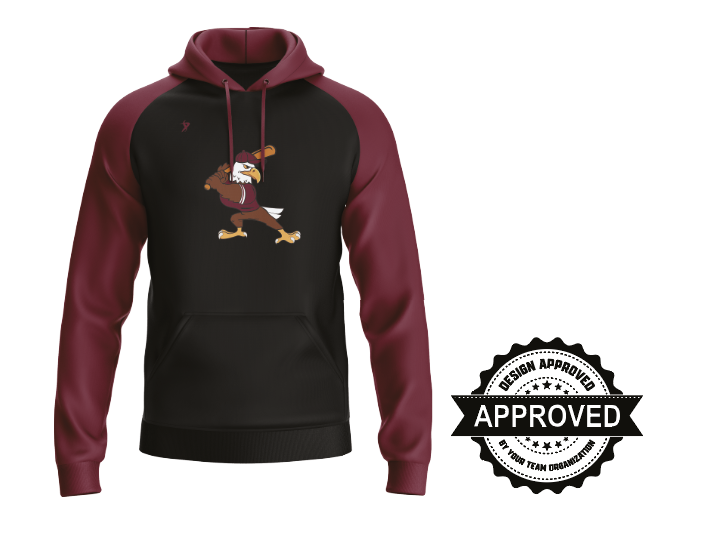 Crossett High School - Black & Maroon LSL Hoodie '25
